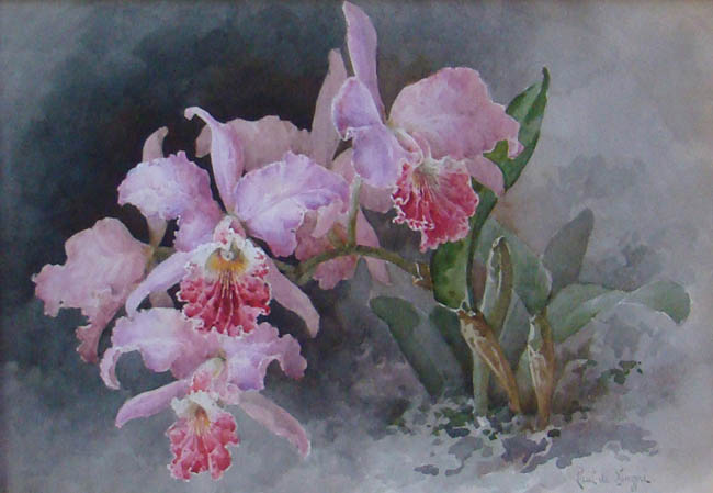 Paul de Longpre - Pink Orchids